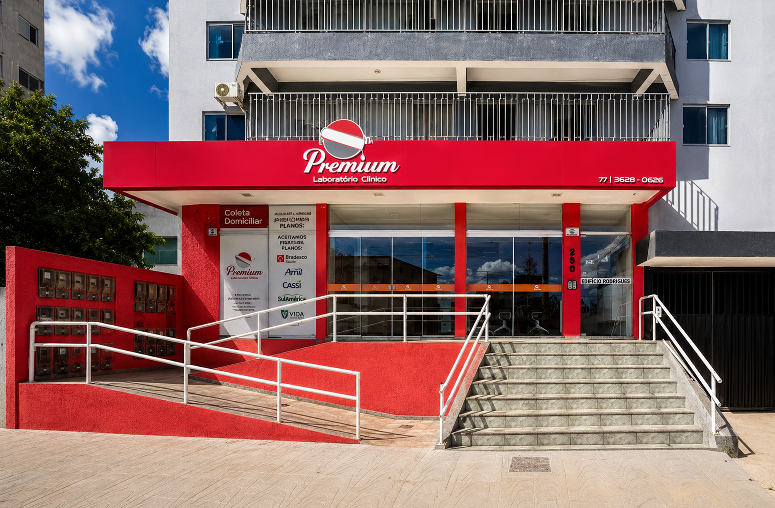 Fachada do Laboratório Premium em Luís Eduardo Magalhães